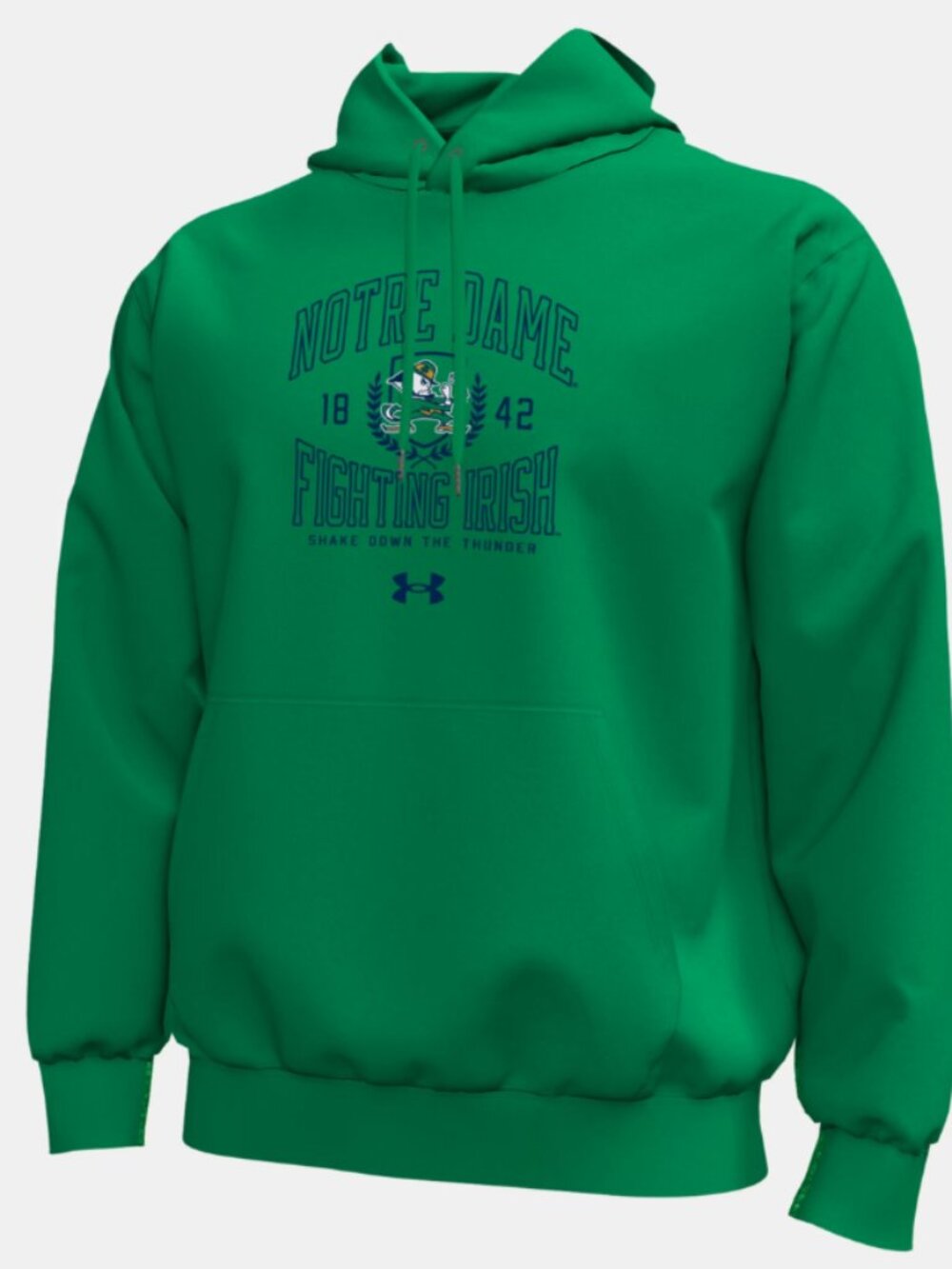 Under Armour Fleece Colligate Notre Dame Hoodie NWT NCAA size Large
